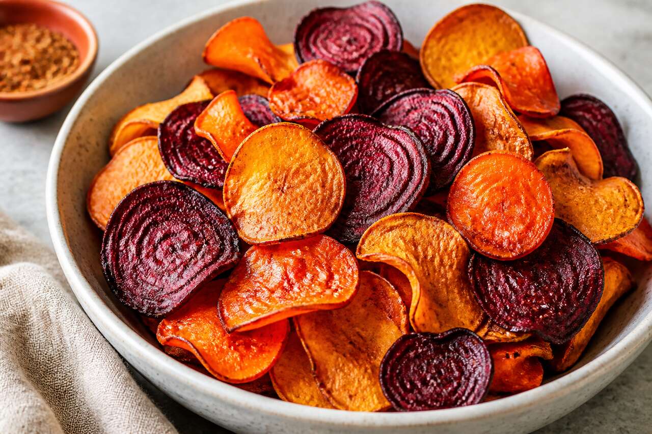Chips de légumes maison : recette saine et croquante