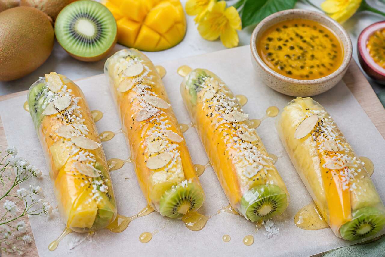 Recette : rouleaux de Printemps au Kiwi