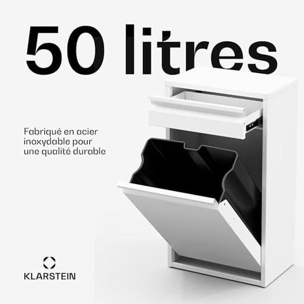 Découvrez notre test complet de la poubelle cuisine 50 L blanche de klarstein : design, fonctionnalités et rapport qualité-prix.