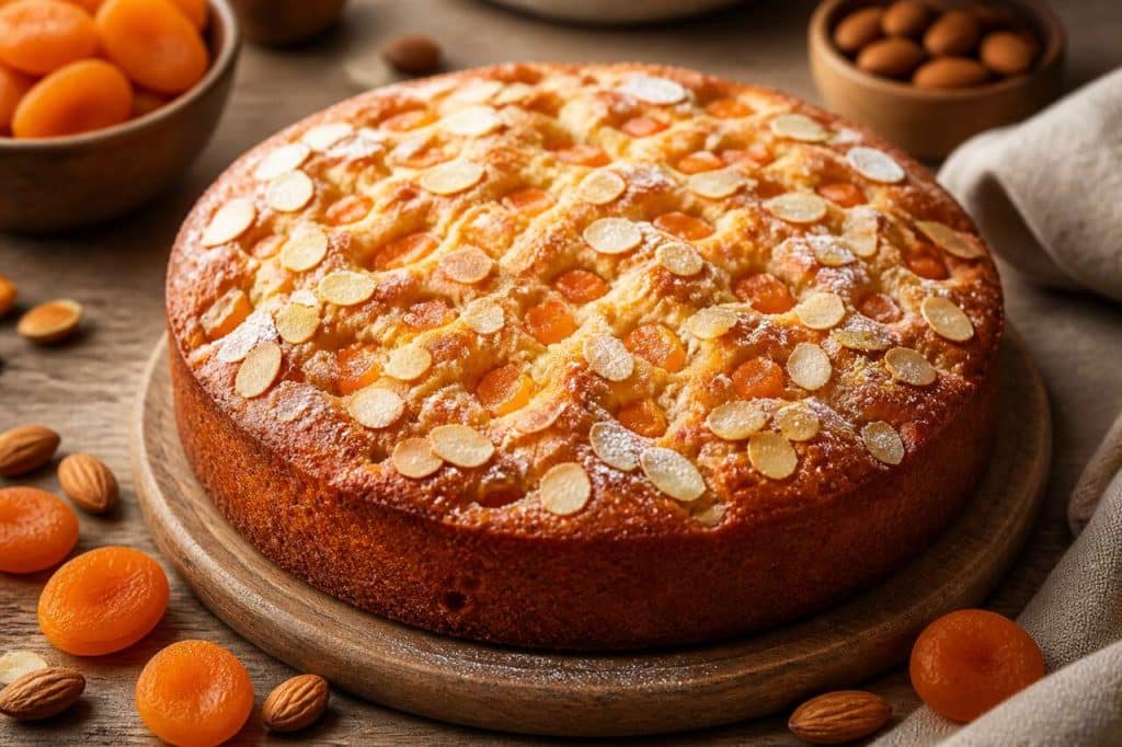 Gâteau aux amandes et abricots : recette gourmande