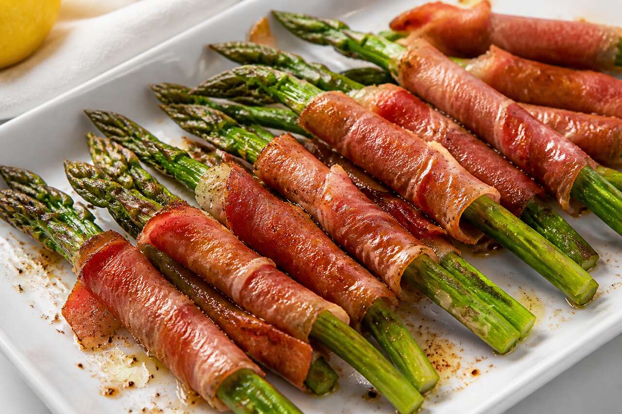 Recette BBQ : asperges grillées au jambon sec