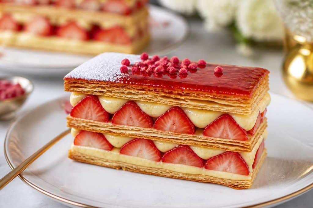 Mille-feuilles aux fraises : recette facile et gourmande