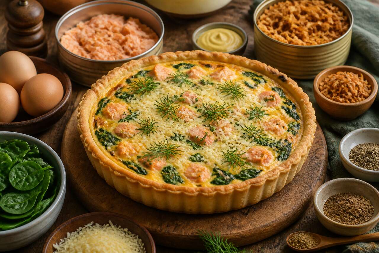 Quiche épinards saumon : recette saine et délicieuse
