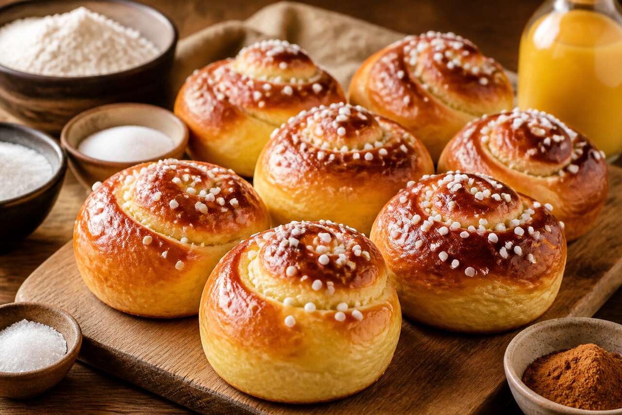 Briochettes roulées moelleuses : recette facile et rapide