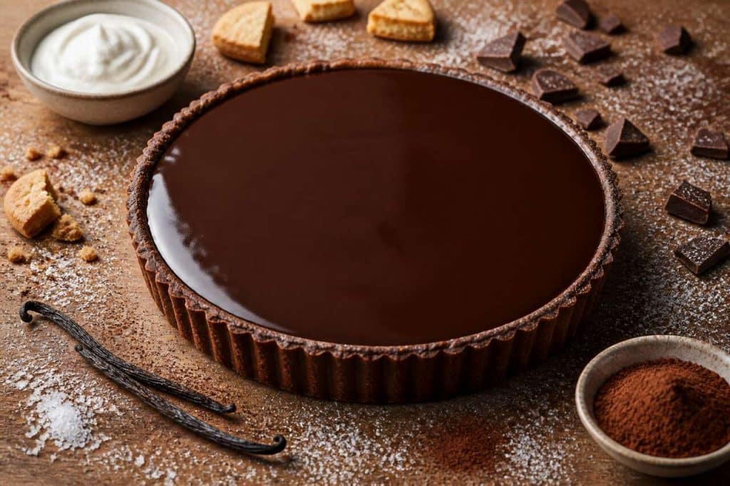 Tarte au chocolat sans cuisson : recette facile et rapide