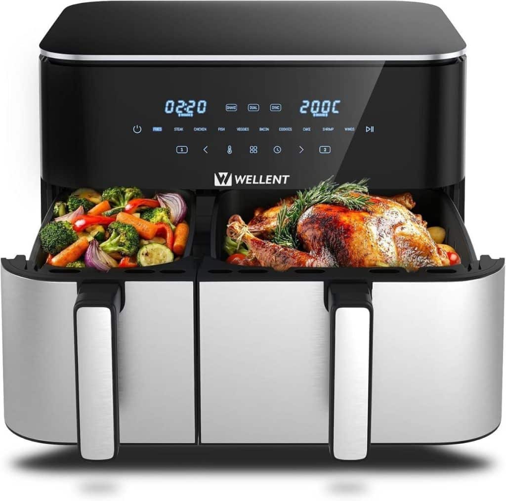 Test de la friteuse sans huile XXL Air Fryer 2600W : double compartiment et écran tactile