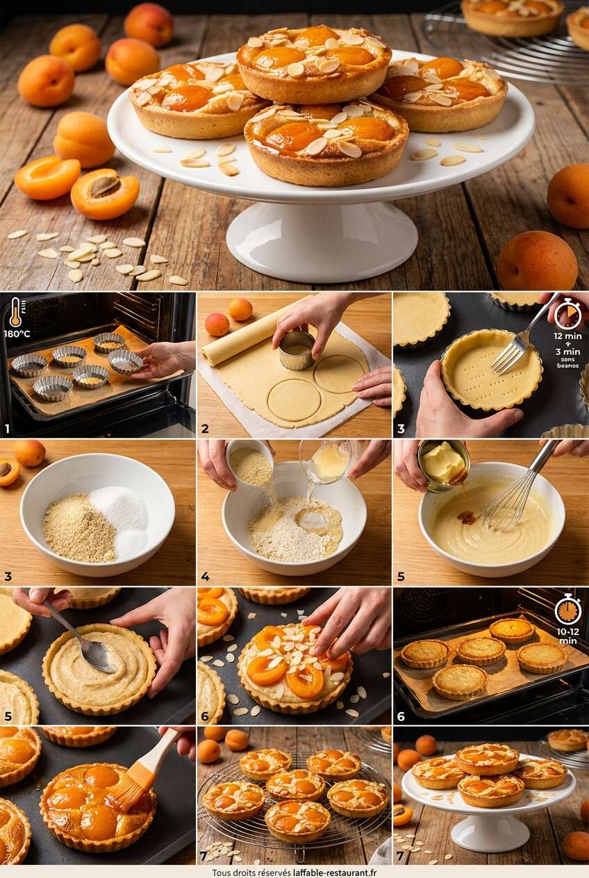 Fiche recette Recette de tartelettes aux abricots