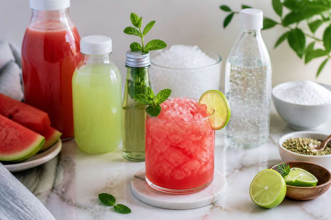 Mocktail pastèque citron menthe : une recette rafraîchissante