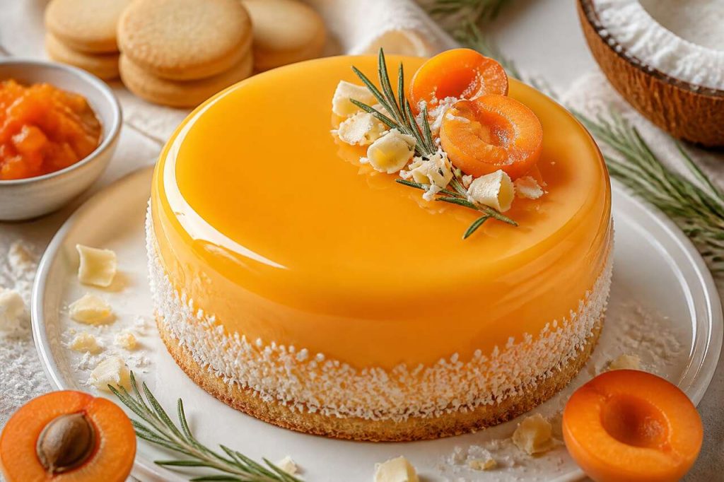 Recette d'entremets abricot et romarin