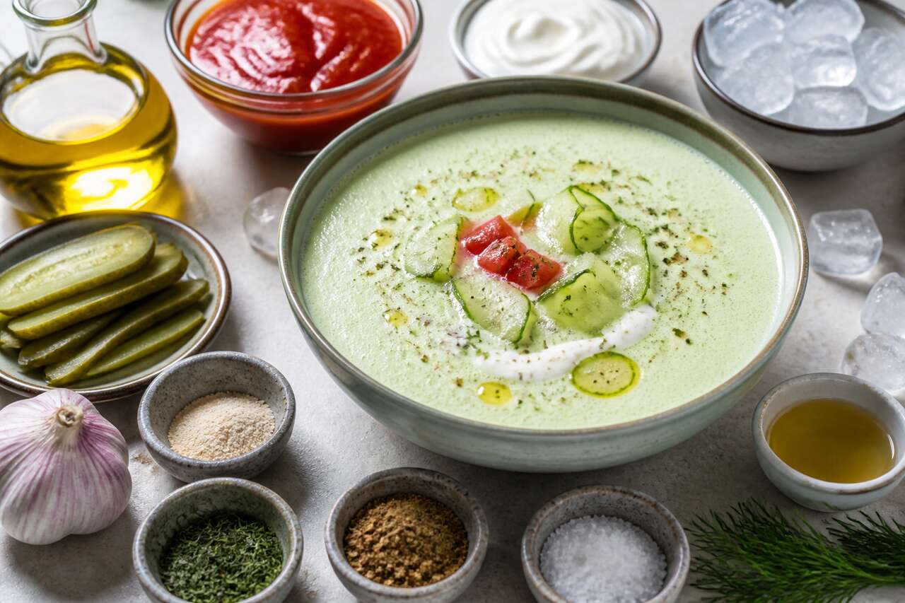 Recette de gaspacho concombre frais et léger