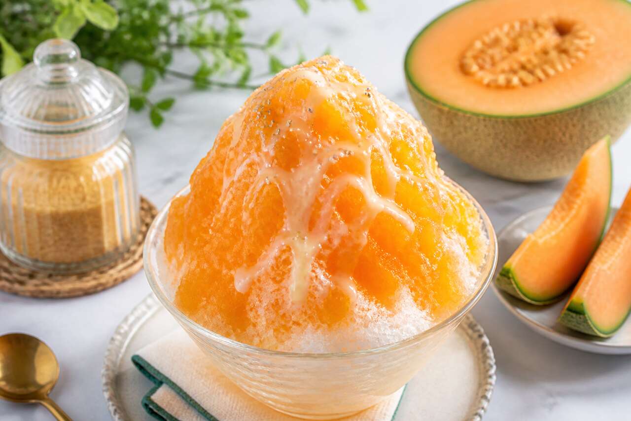 Recette de kakigori au melon