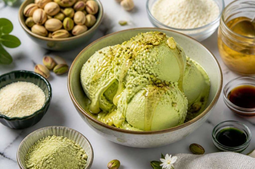 Recette de glace à la pistache maison