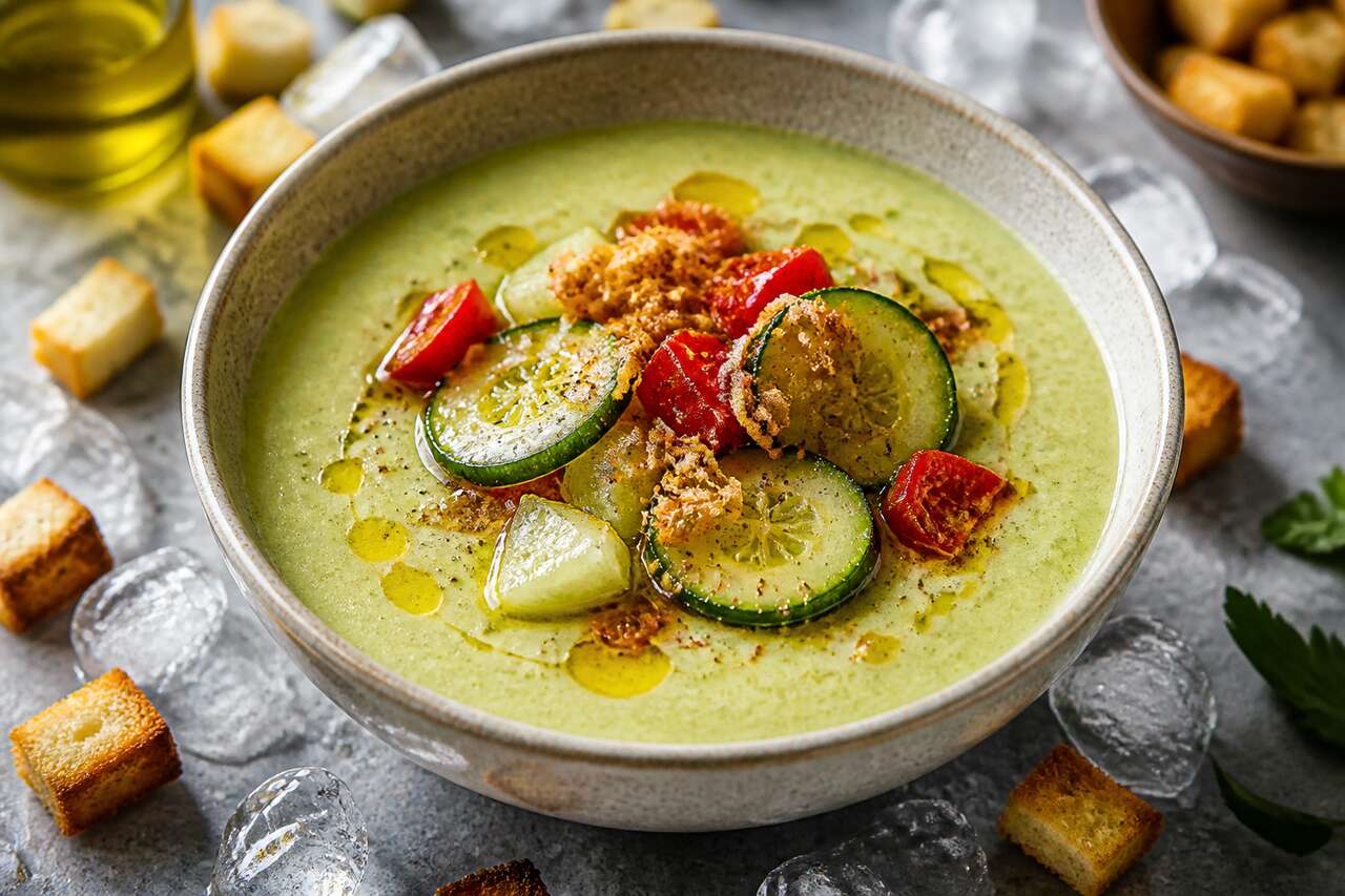 Recette gaspacho courgette facile et rafraîchissante
