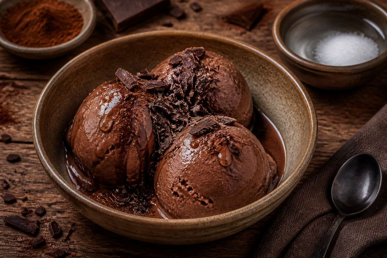 Recette de sorbet au chocolat maison