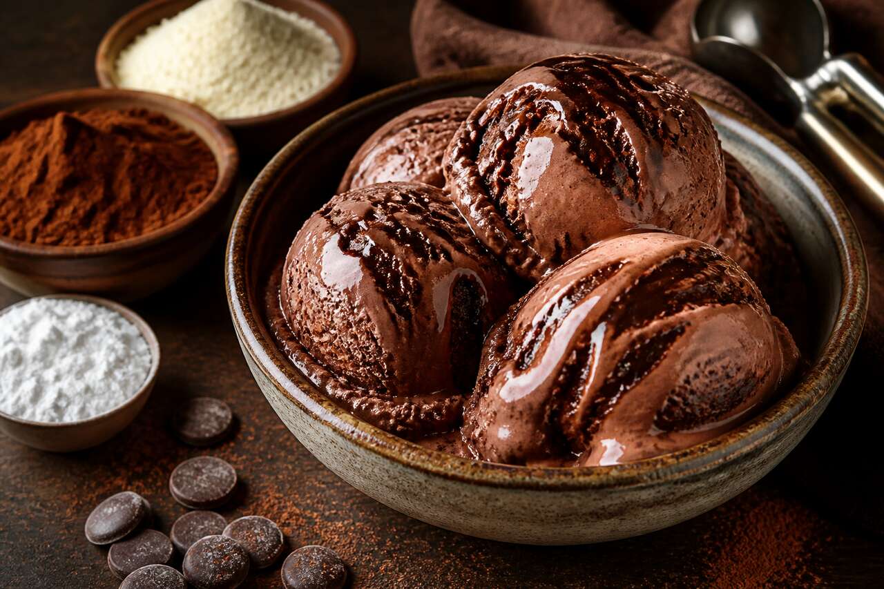 Recette de glace au chocolat maison