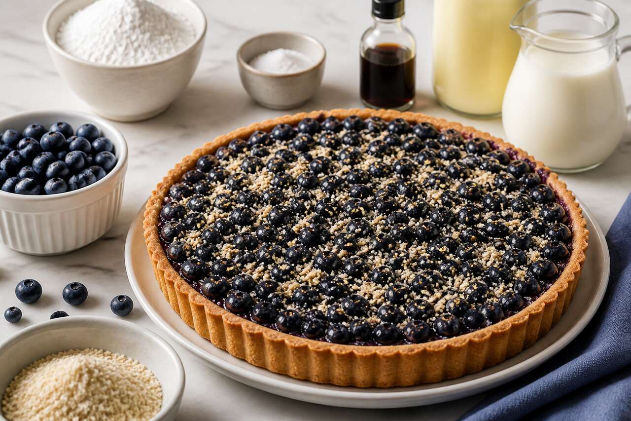 Recette de tarte aux myrtilles