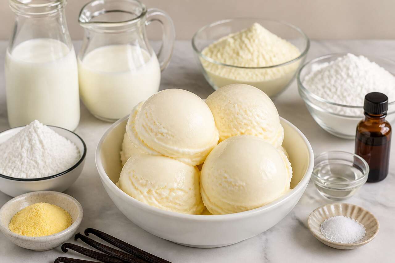 Recette de glace à la vanille maison