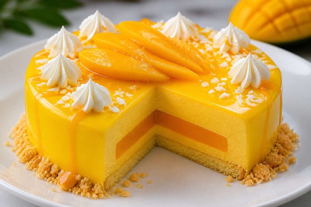 Recette d'entremets à la mangue