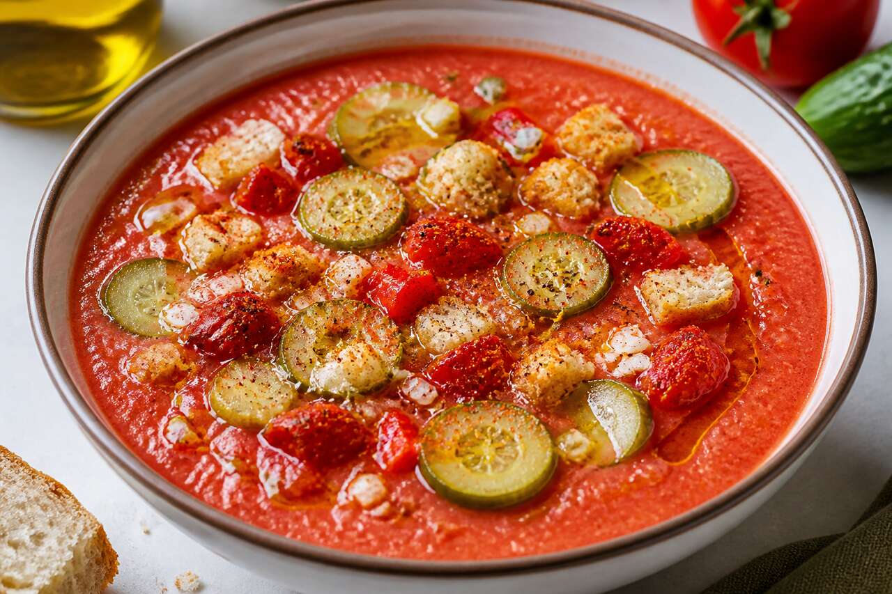 Recette gaspacho tomates et concombre