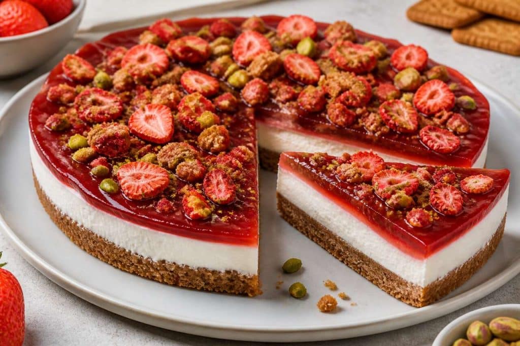 Tarte aux fraises et spéculoos : recette gourmande