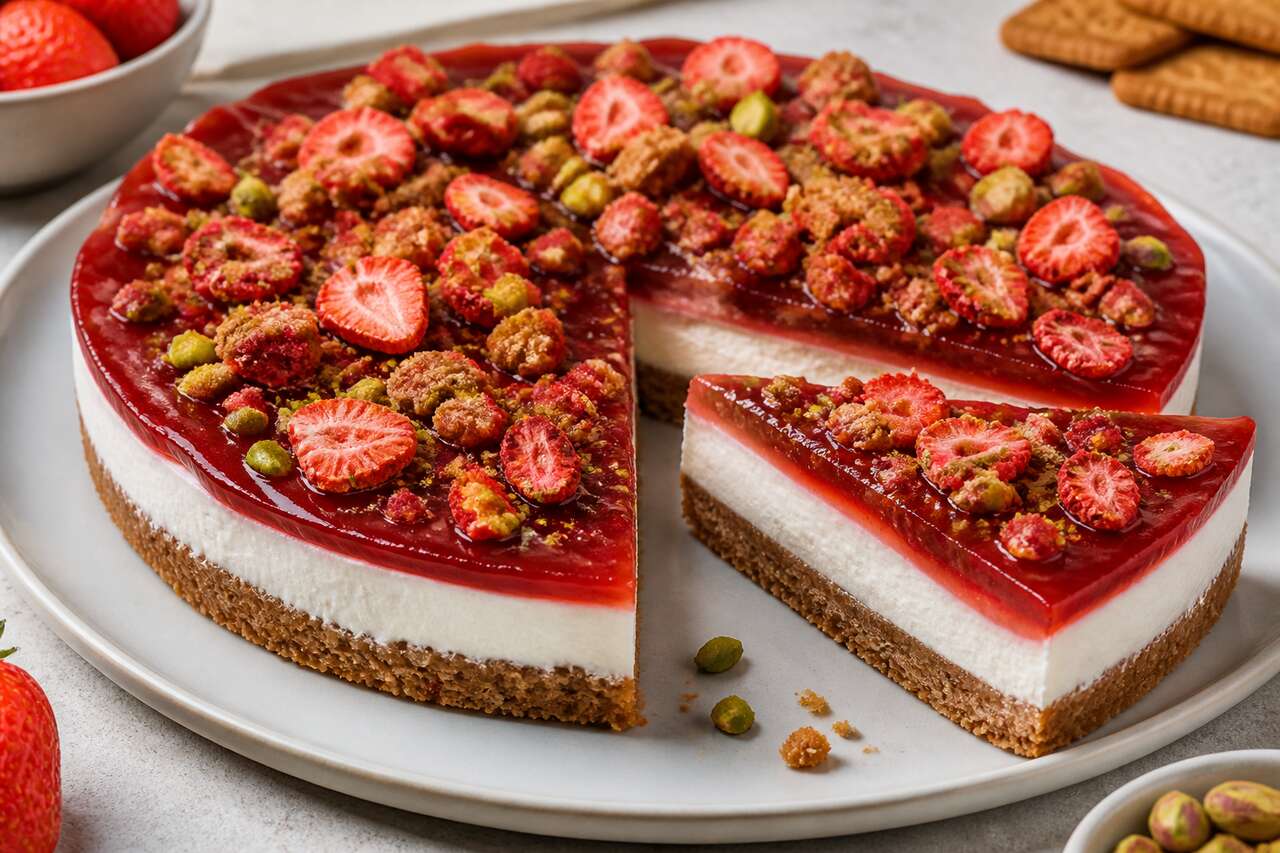 Tarte aux fraises et spéculoos : recette gourmande