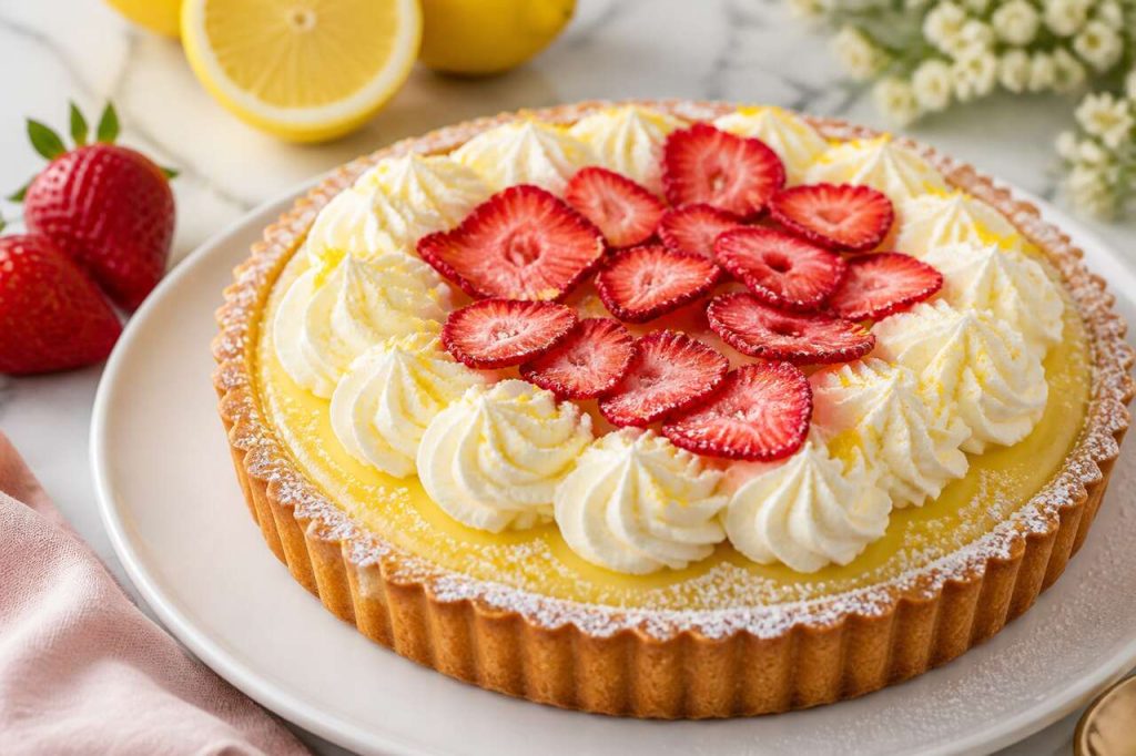 Gâteau tarte fraise citron : recette gourmande et facile