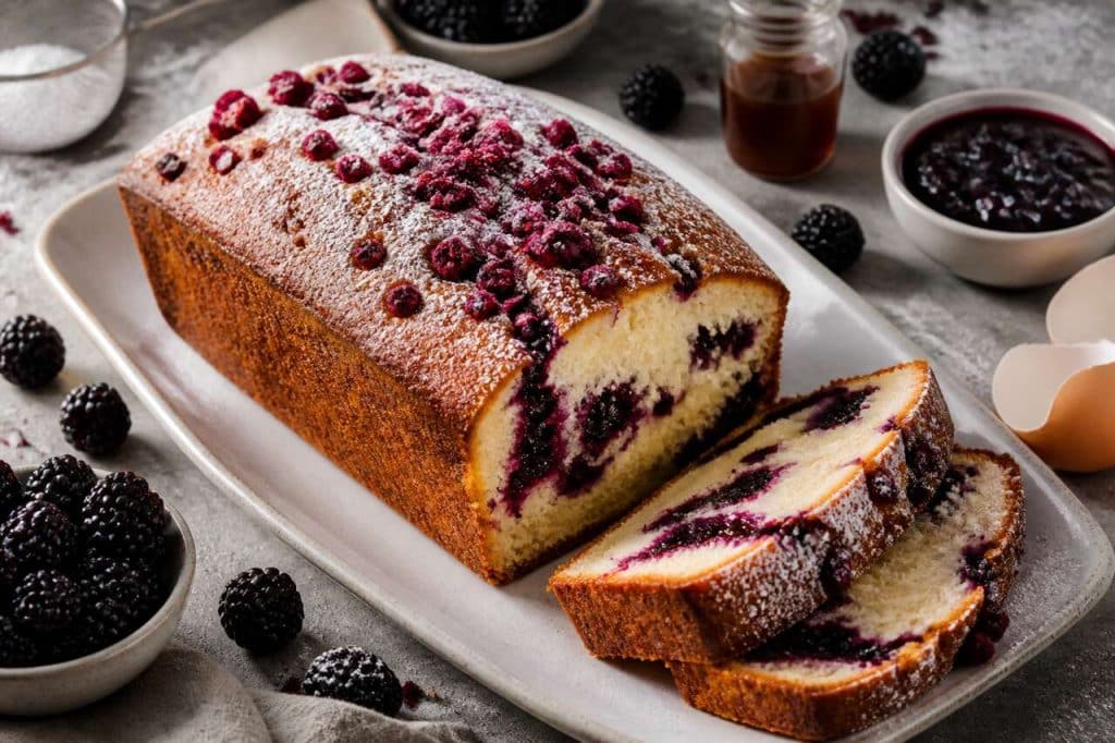 Recette de quatre-quarts aux mûres : un délice fruité