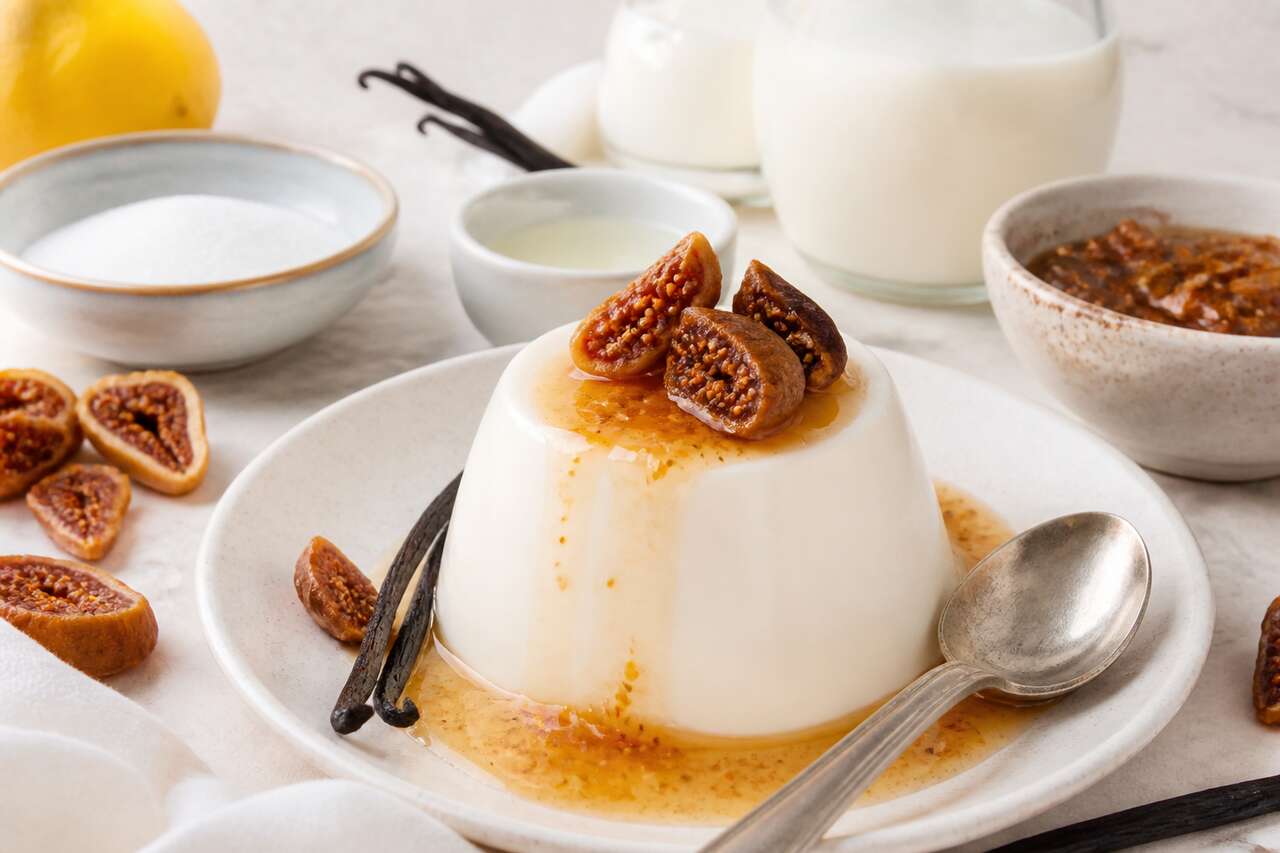 Recette de panna cotta aux figues et à la vanille