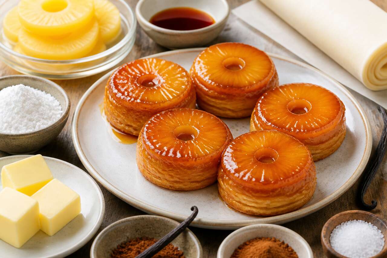 Mini tatin ananas et vanille : recette gourmande