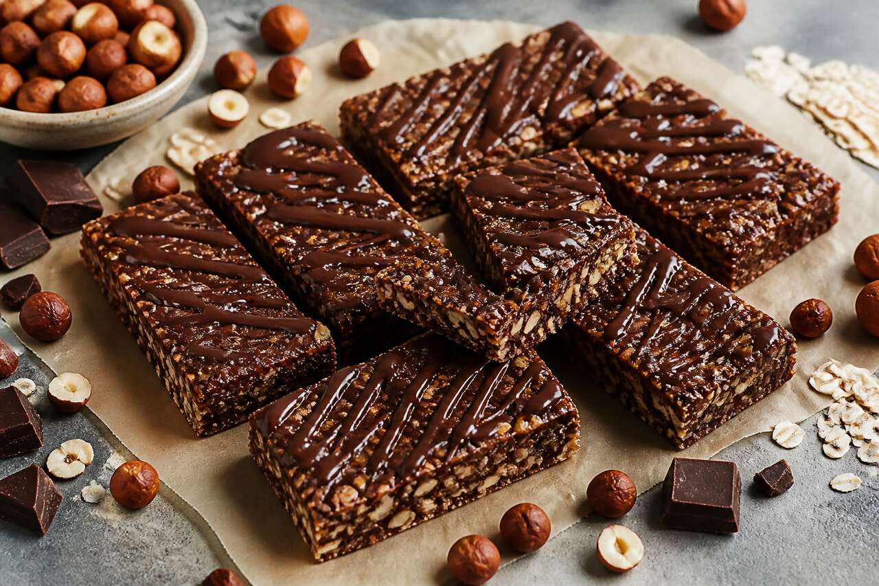 Recette barres choco-noisettes maison
