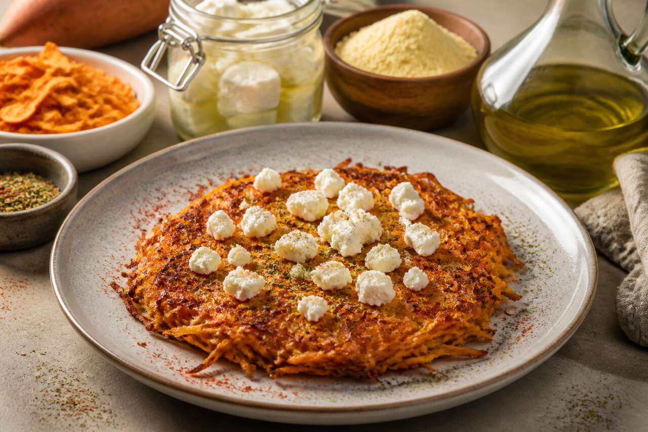 Röstis de patate douce à la feta : recette gourmande et facile