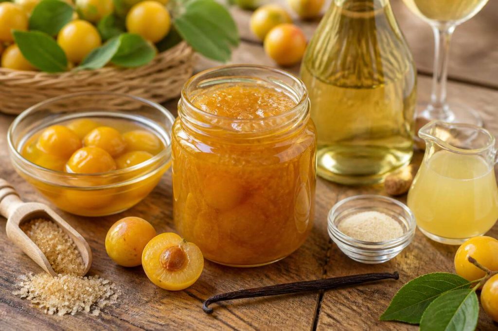 Recette de confiture de mirabelles au vin blanc
