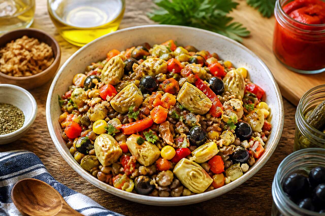 Recette de salade de lentilles aux légumes : fraîcheur et saveurs