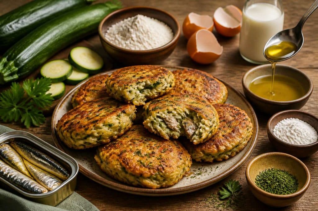 Beignets de courgettes et sardines : recette gourmande et facile