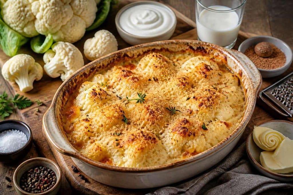 Gratin de chou-fleur : recette savoureuse et saine