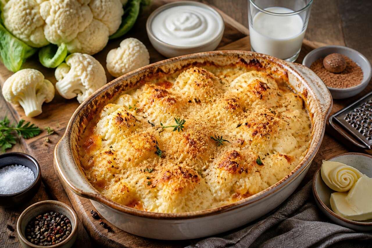 Gratin de chou-fleur : recette savoureuse et saine