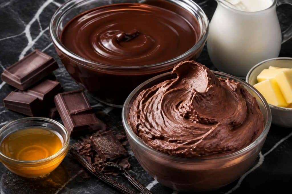 Recette de ganache et ganache montée au chocolat