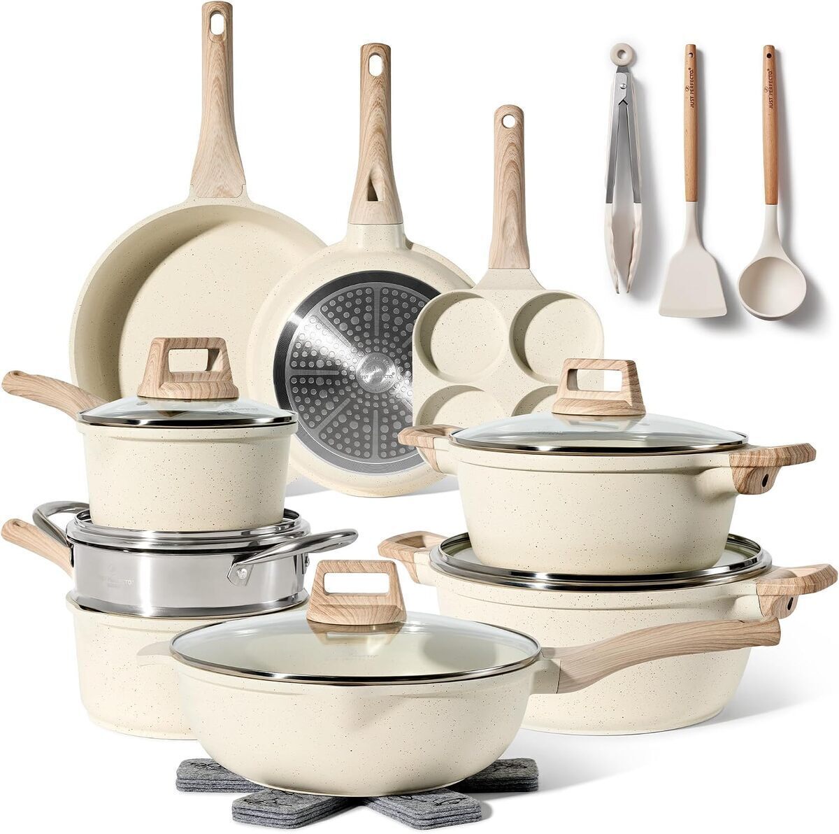 Test du lot Just Perfecto : casseroles et poêles induction avec poignée amovible