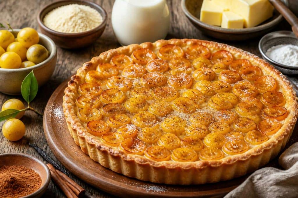 Recette de tarte aux mirabelles succulente