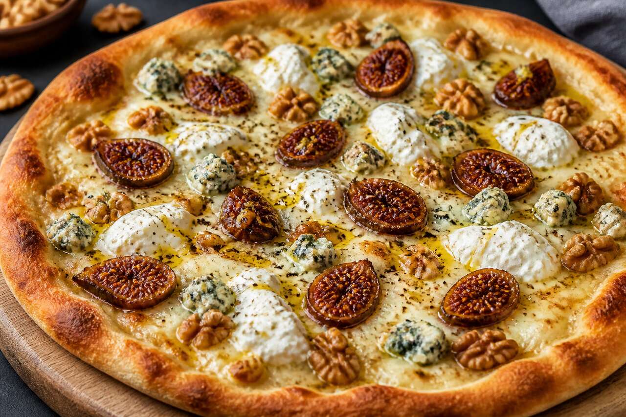 Recette de pizza aux figues et roquefort : délice sucré-salé