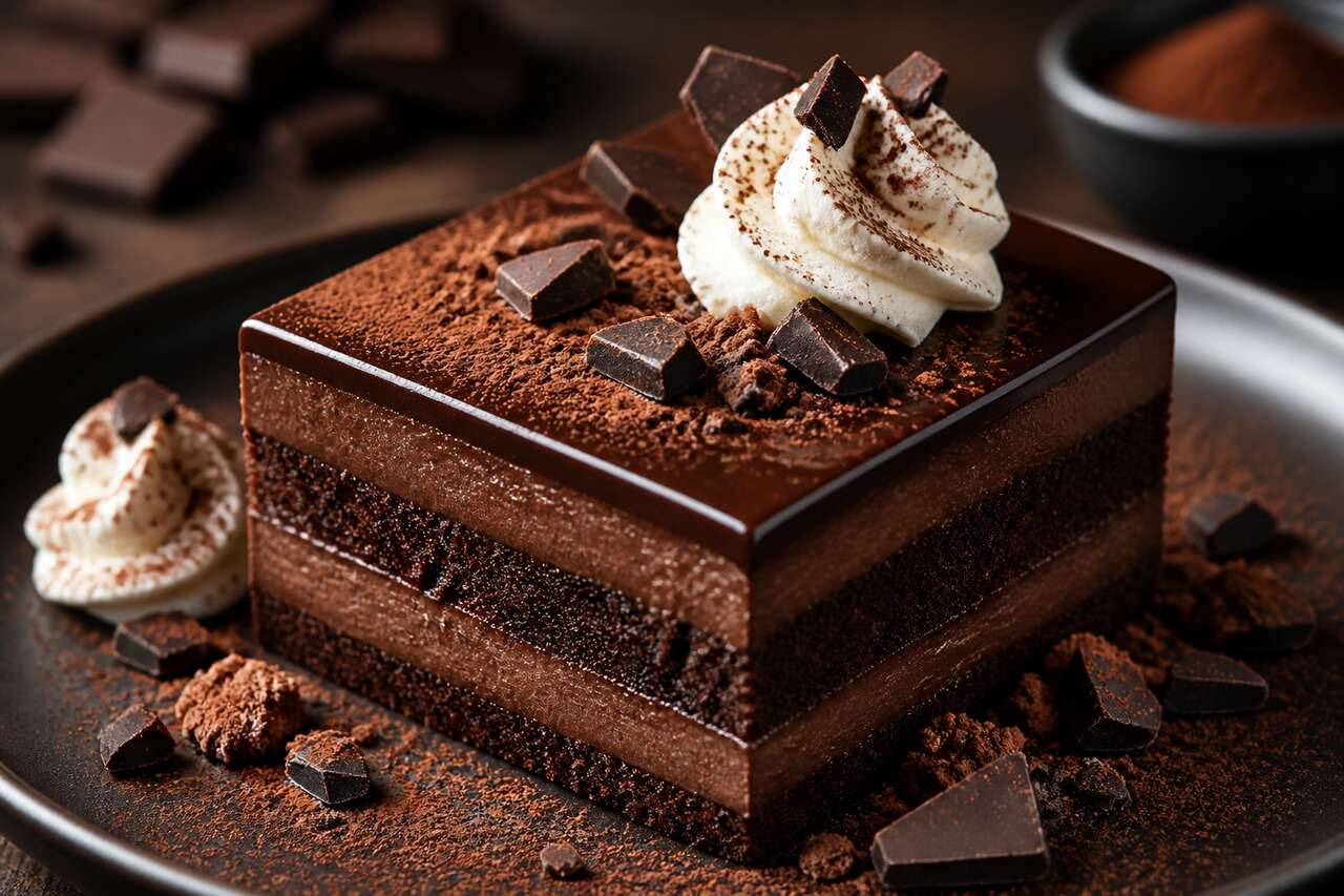 Recette d'entremets au chocolat Valrhona