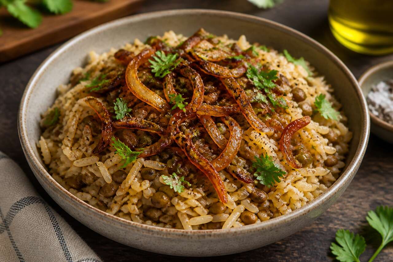 Recette authentique de Mujaddara facile et savoureuse
