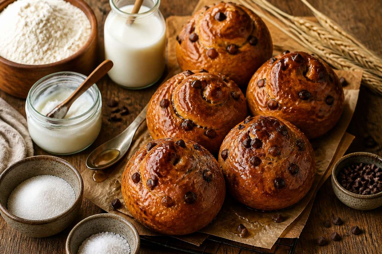 Petites brioches vegan au chocolat : recette gourmande