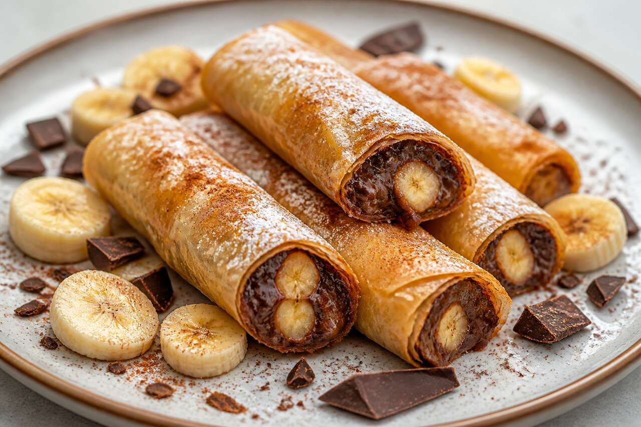 Recette de fingers banane chocolat croustillants et gourmands