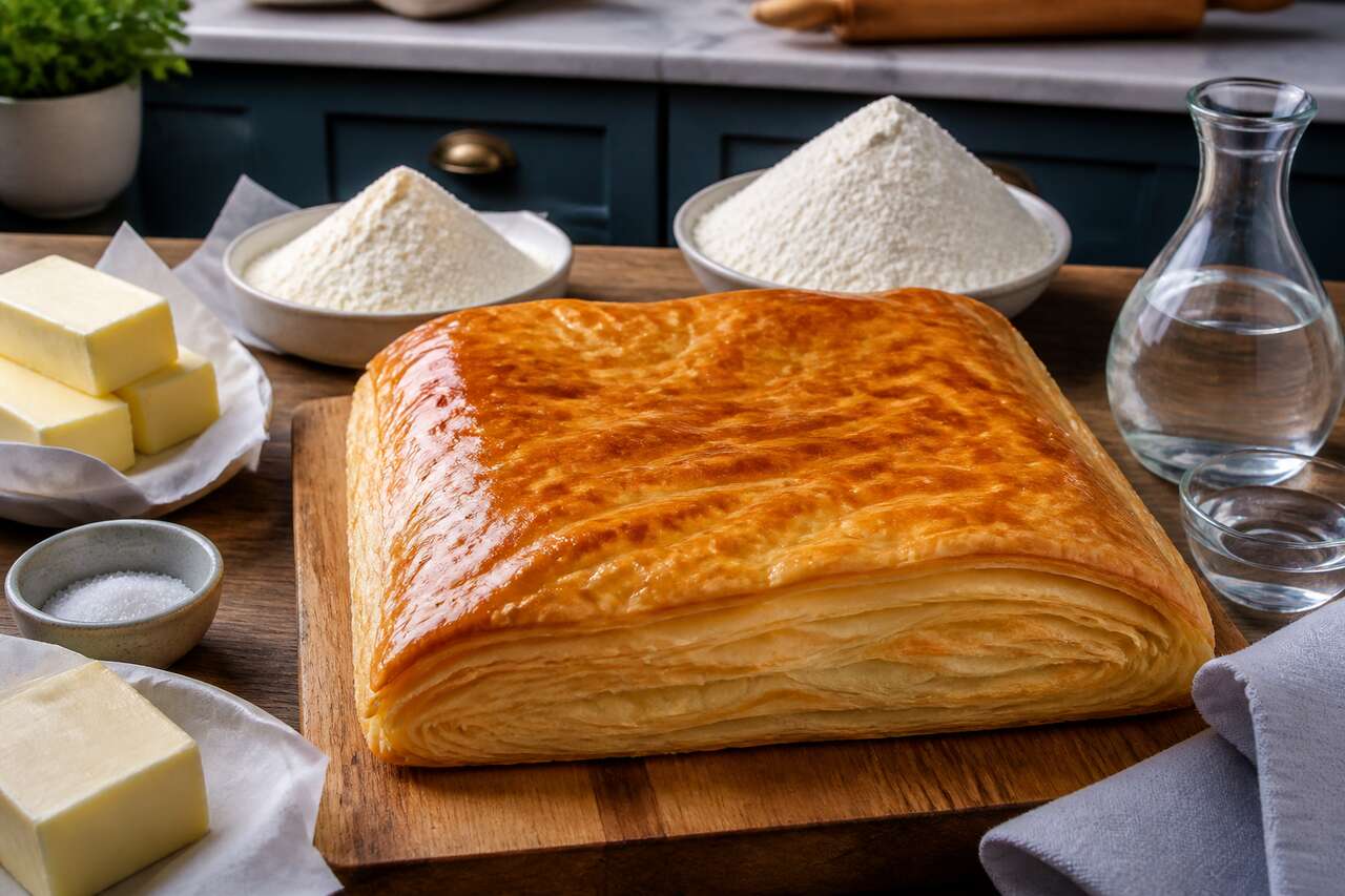 Recette de pâte feuilletée inversée