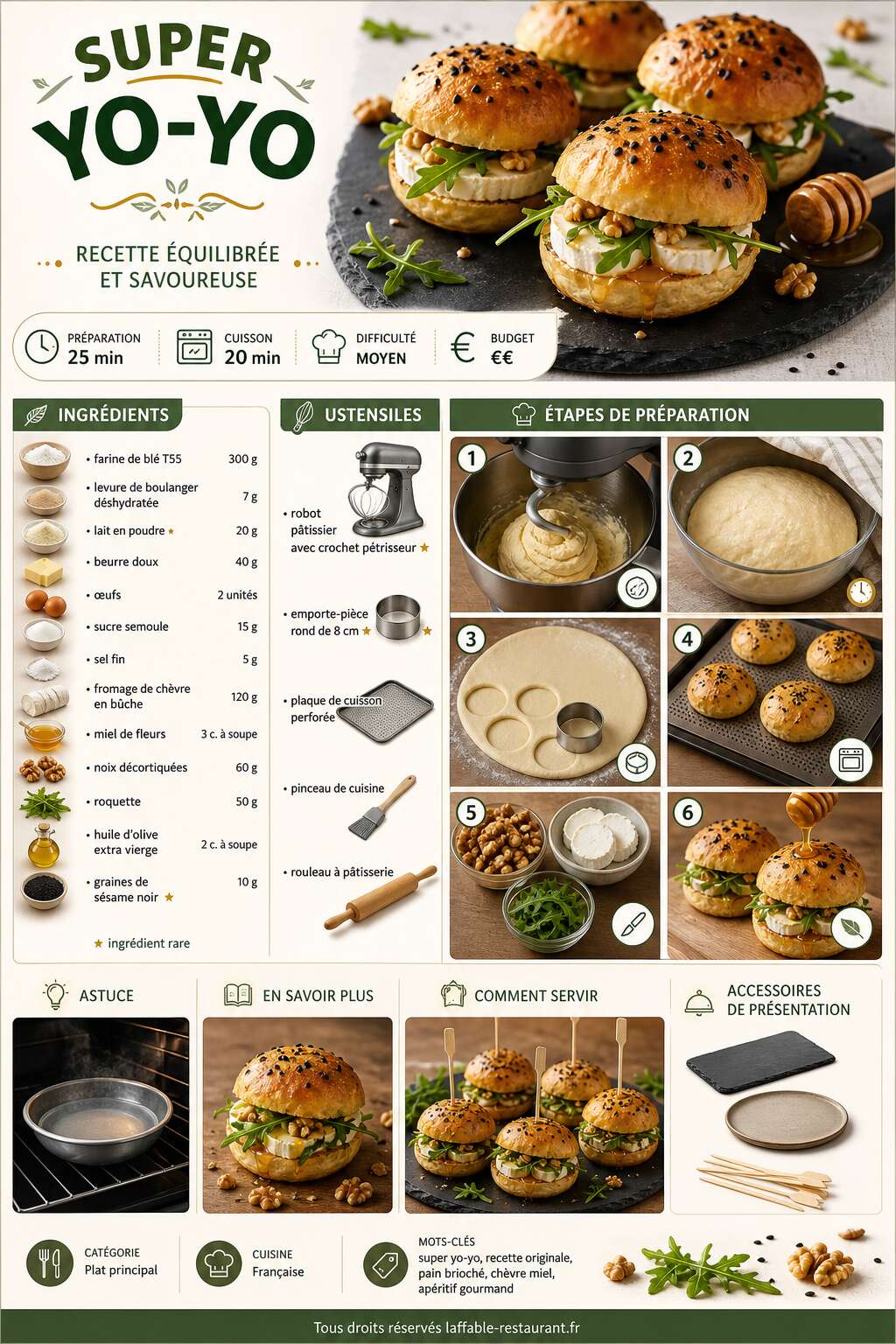 Fiche recette Super Yo-Yo : recette &eacute;quilibr&eacute;e et savoureuse