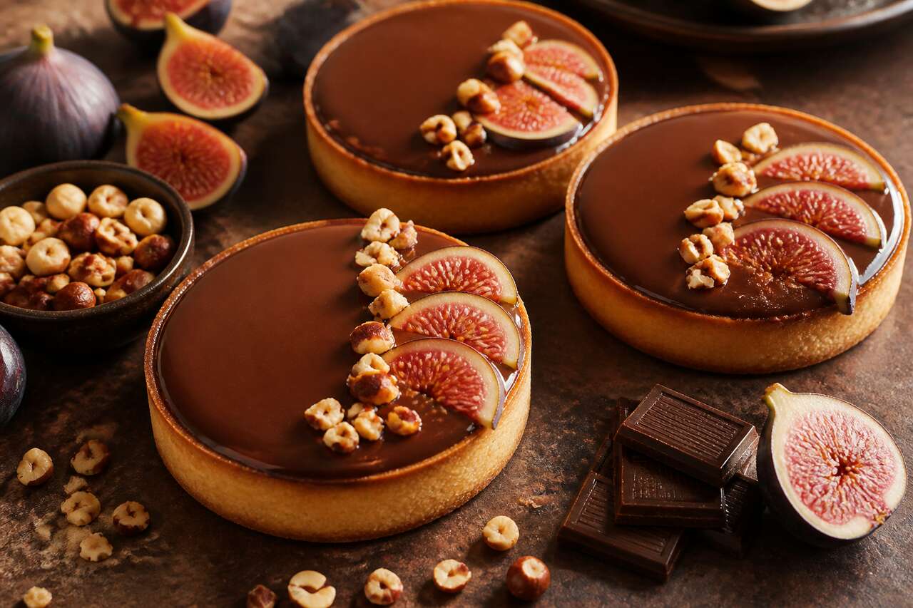 Recette de tartelettes aux figues et praliné de Thierry Mulhaupt