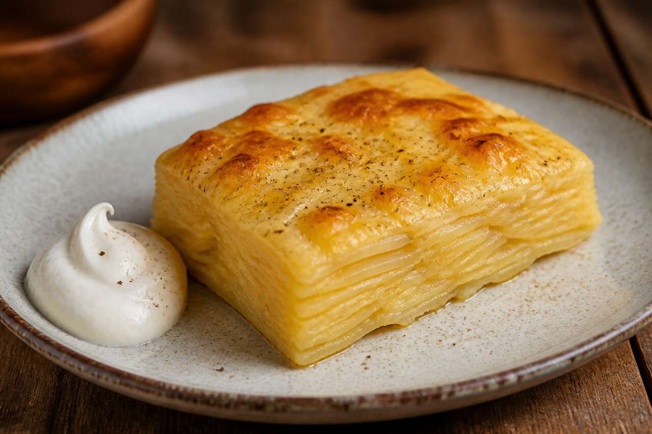 Recette de mille-feuilles de pommes de terre facile et savoureuse