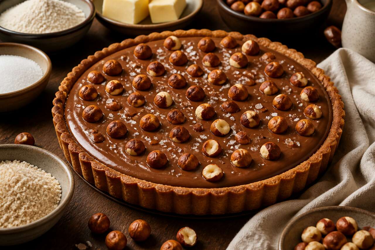 Recette de la tarte gianduja de Cyril Lignac