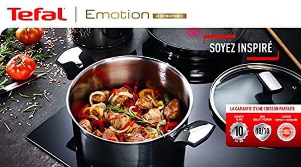Découvrez notre test complet de la batterie de cuisine tefal Emotion inox 5 pièces : performances, avantages et avis client pour bien choisir votre batterie.